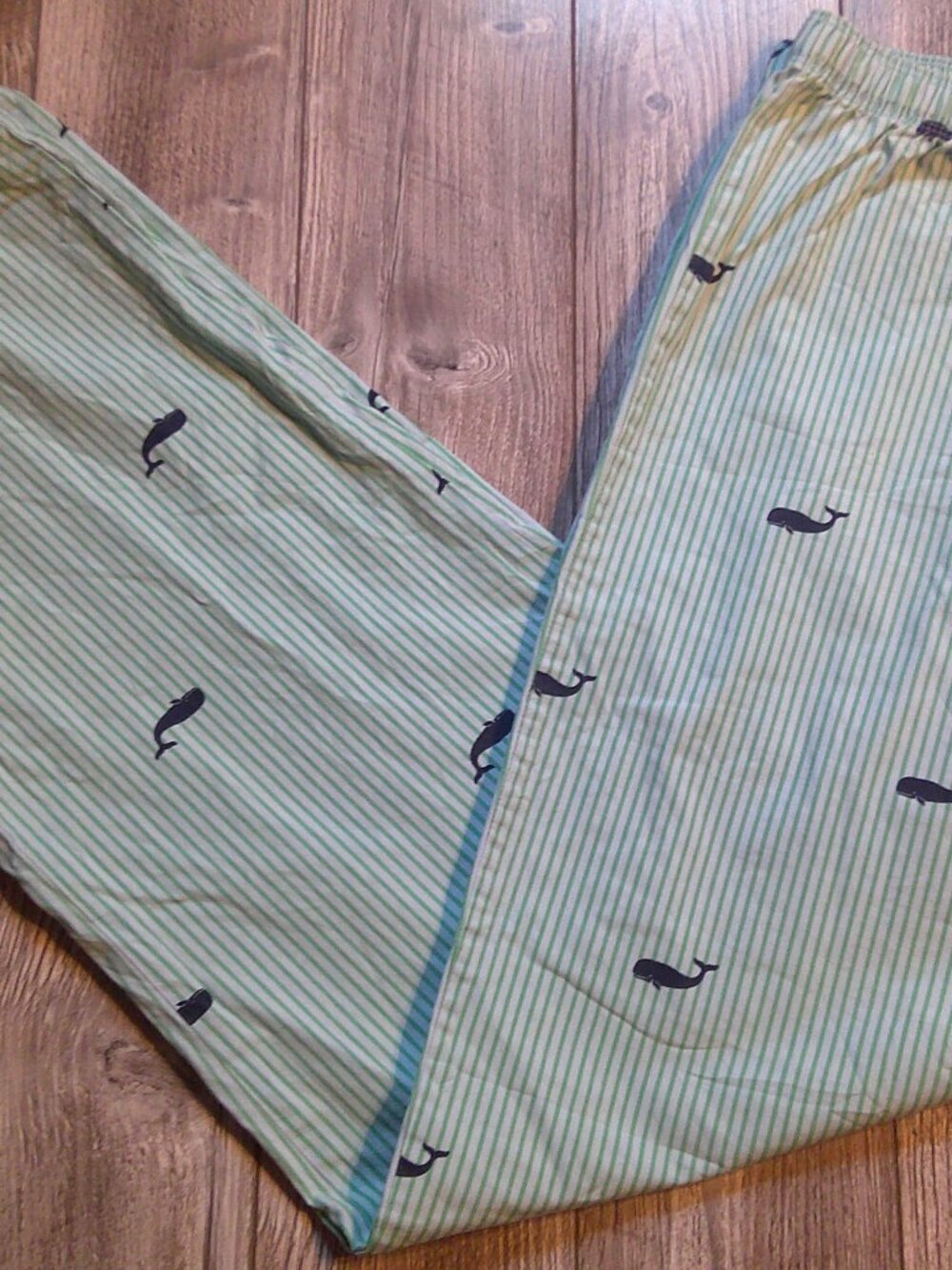"L.L.BEAN" Cool, Crisp Cotton Sleep/Pajama Pants with Whales Woman Sz XS